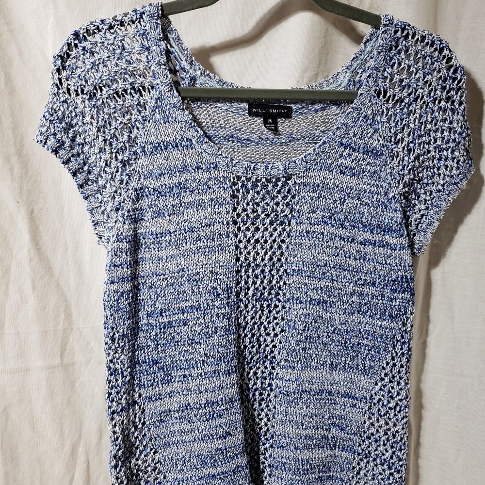 Willi Smith crochet wones sweater size m